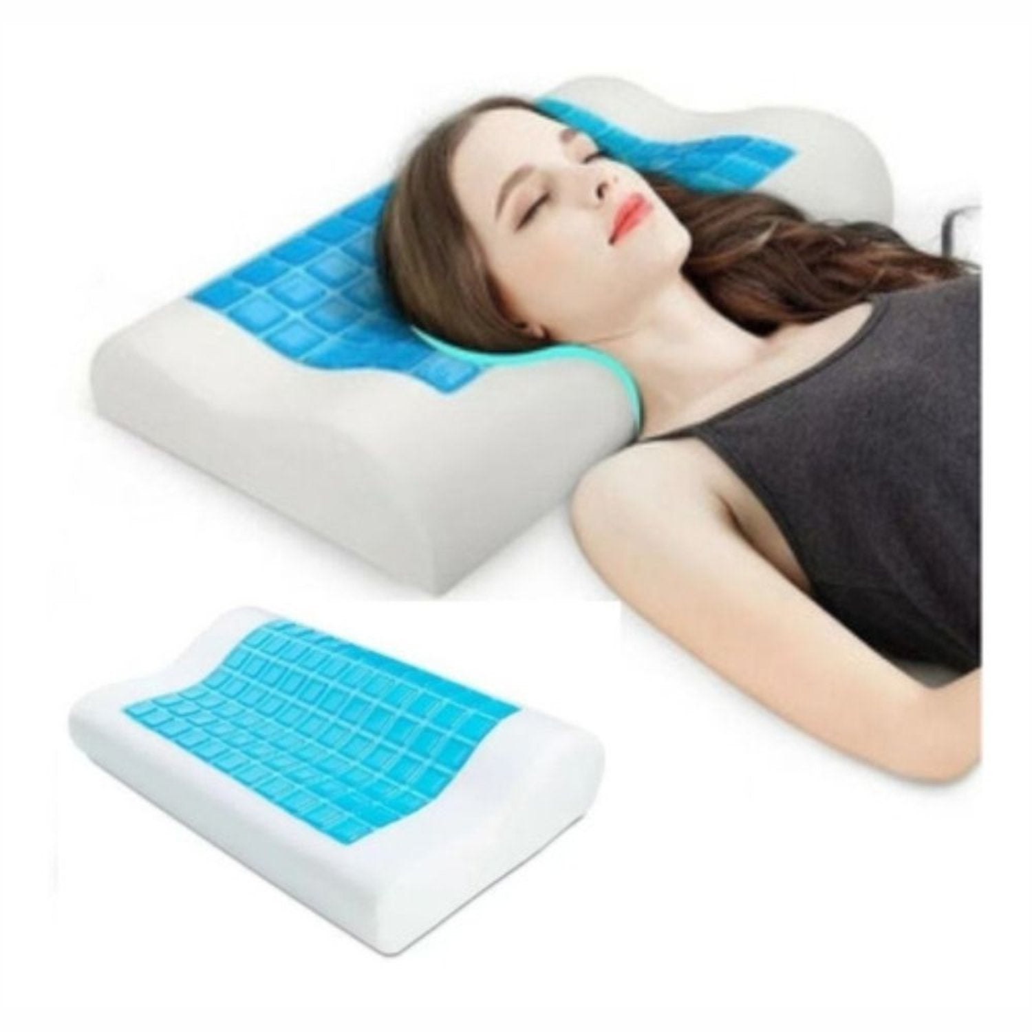 Almohada Ergonómica de Espuma Viscoelástica